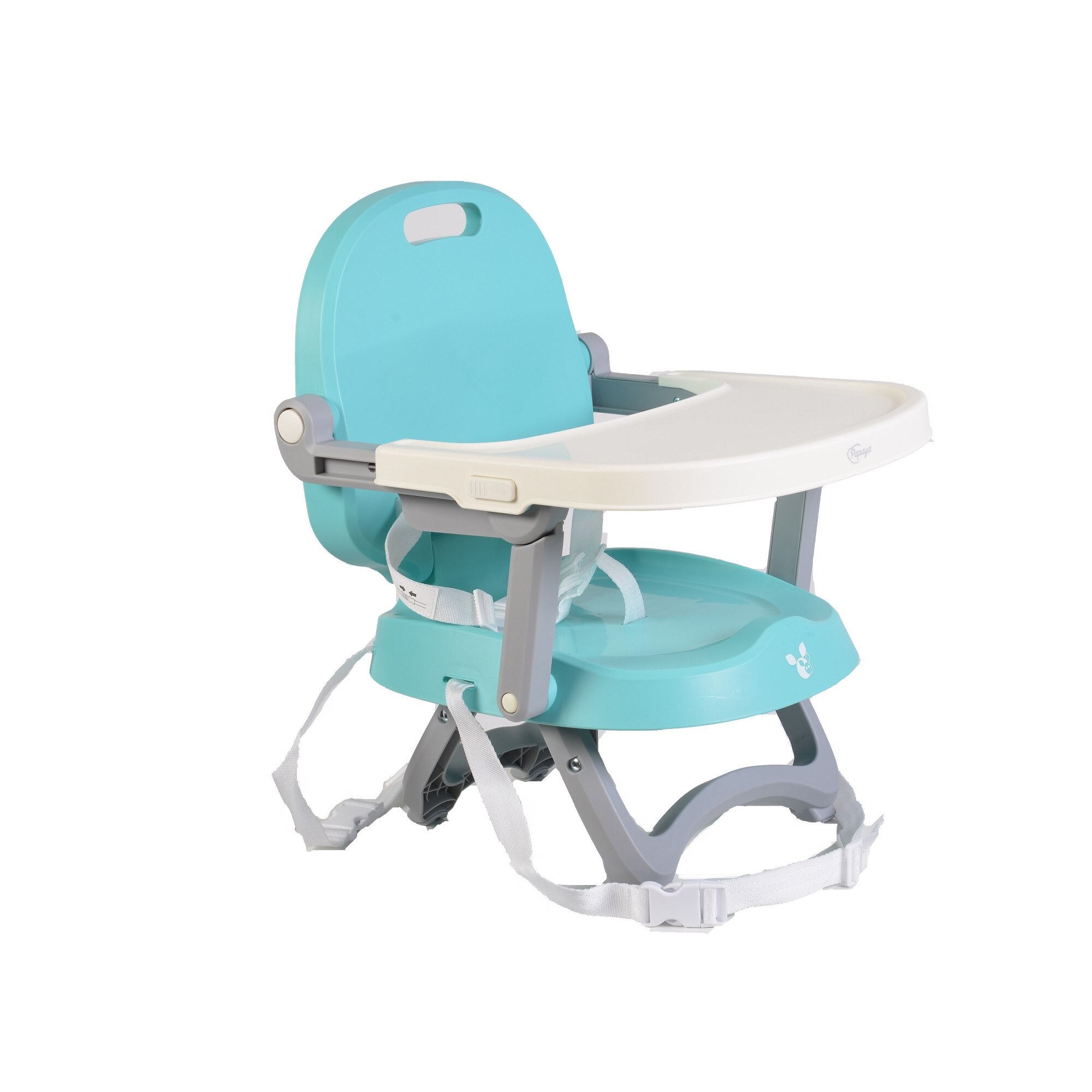 Inaltator de masa booster Cangaroo Papaya pliabil si reglabil pe inaltime, Turcoaz