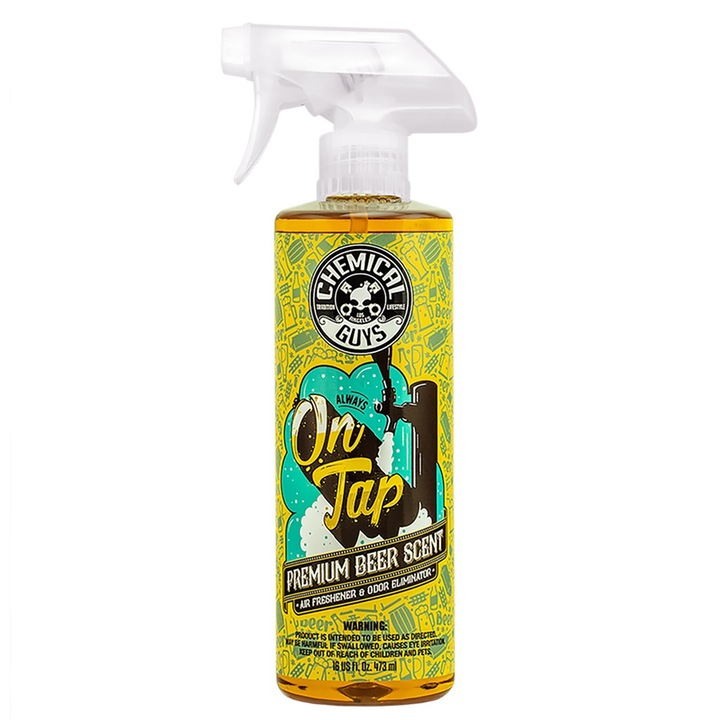Chemical Guys Always On Tap Premium Beer Scent légfrissítő és illatosító (sör), 473 ml