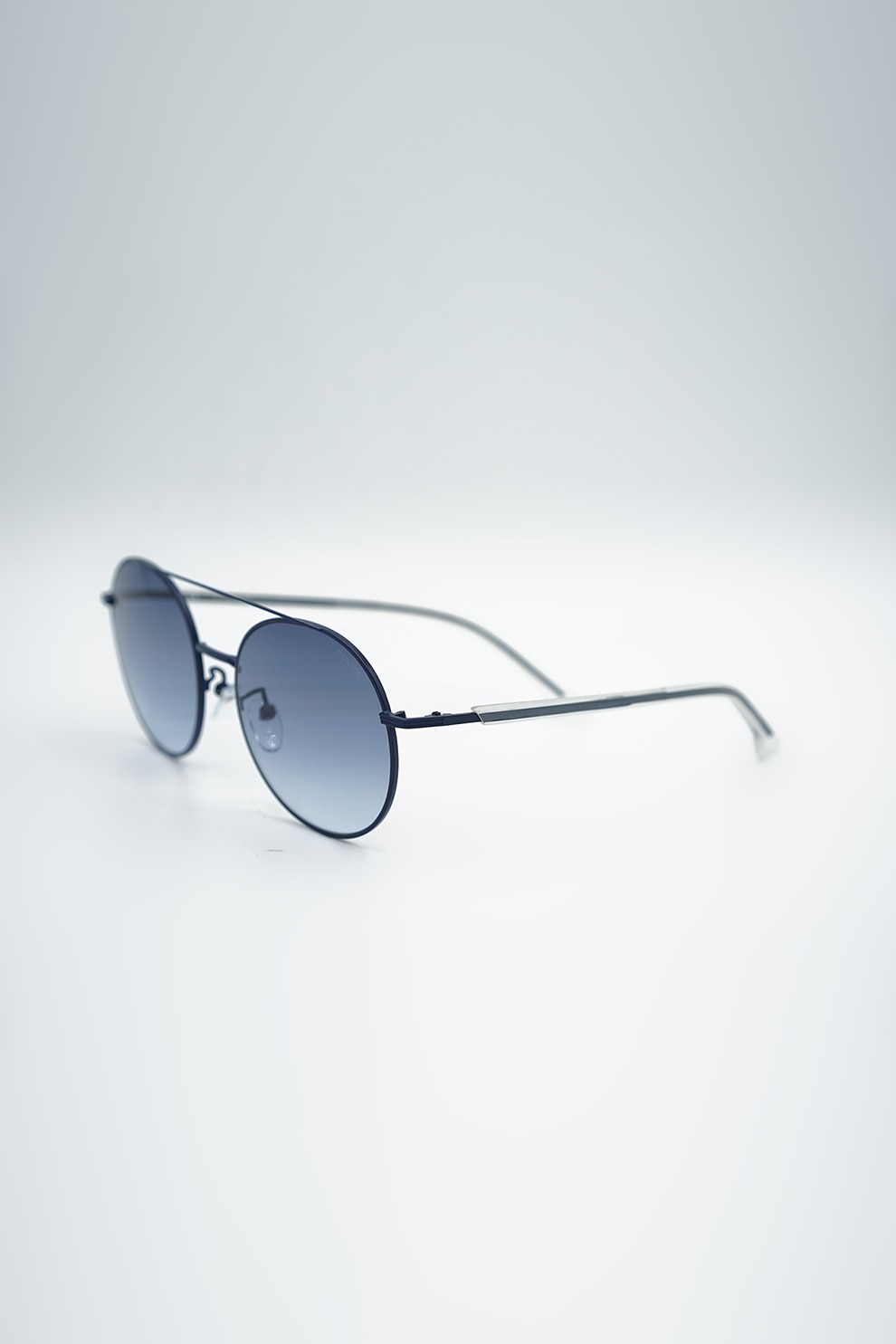 Police, Ochelari de soare rotunzi cu lentile in degrade, Negru, 54-18-135 Standard