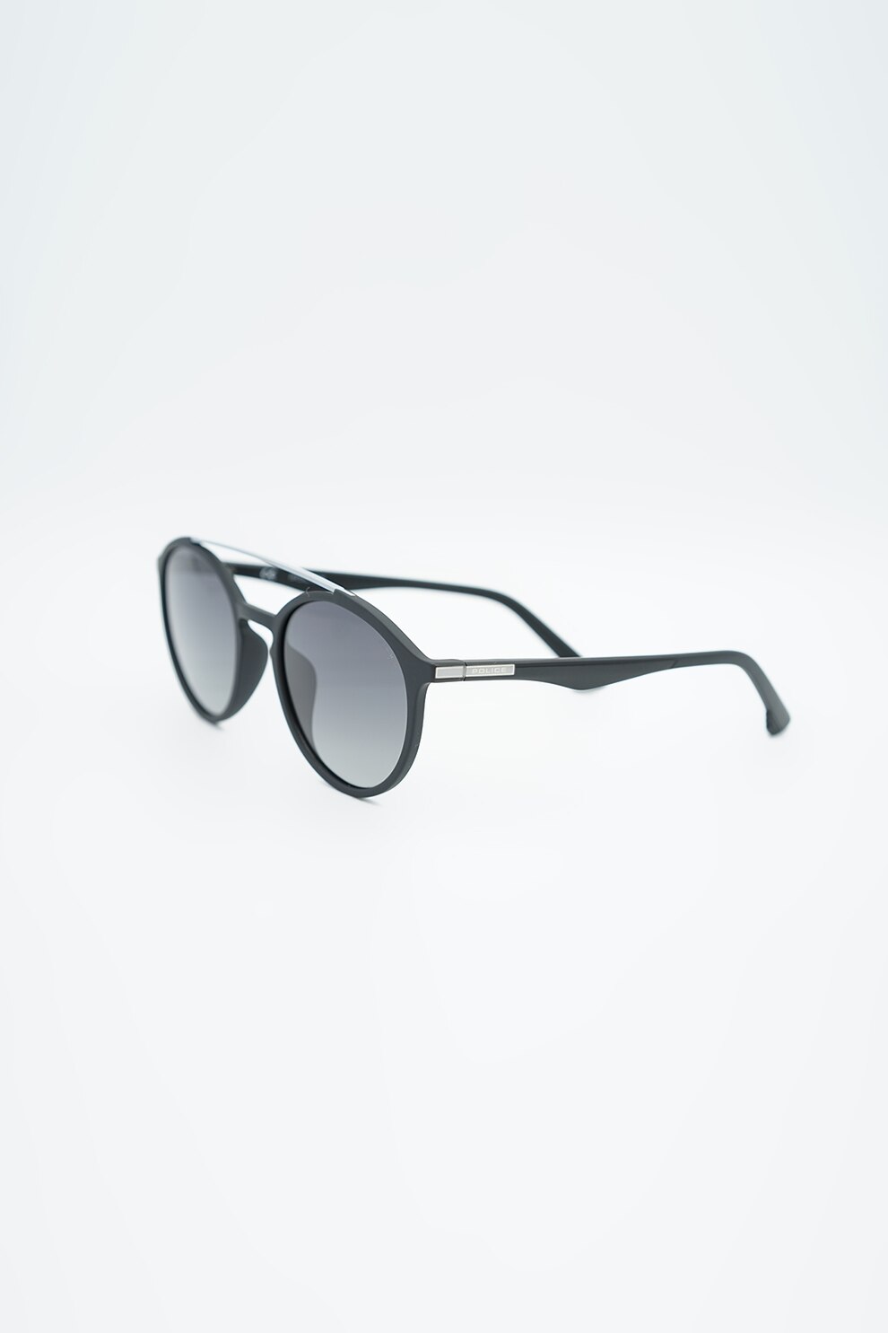Police, Ochelari de soare rotunzi cu lentile in degrade, Negru, 51-20-130 Standard