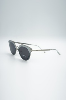 Police, Ochelari de soare aviator unisex, rotunzi, Argintiu, 47-24-145 Standard Police, Ochelari de soare aviator unisex, rotunzi, Argintiu, 47-24-145 Standard