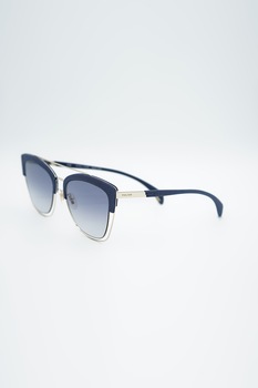 Police, Ochelari de soare cat-eye, Albastru inchis/Auriu deschis, 54-19-140 Standard Police, Ochelari de soare cat-eye, Albastru inchis/Auriu deschis, 54-19-140 Standard