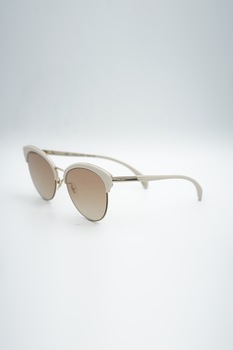 Police, Ochelari de soare cat-eye, Alb prafuit, 56-27-140 Standard Police, Ochelari de soare cat-eye, Alb prafuit, 56-27-140 Standard
