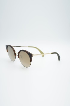 Police, Ochelari de soare cat-eye, Maro inchis/Auriu deschis, 61-16-140 Standard Police, Ochelari de soare cat-eye, Maro inchis/Auriu deschis, 61-16-140 Standard