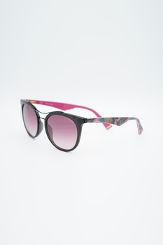 Police, Ochelari de soare cat-eye, Negru/Roz, 52-19-140 Standard Police, Ochelari de soare cat-eye, Negru/Roz, 52-19-140 Standard