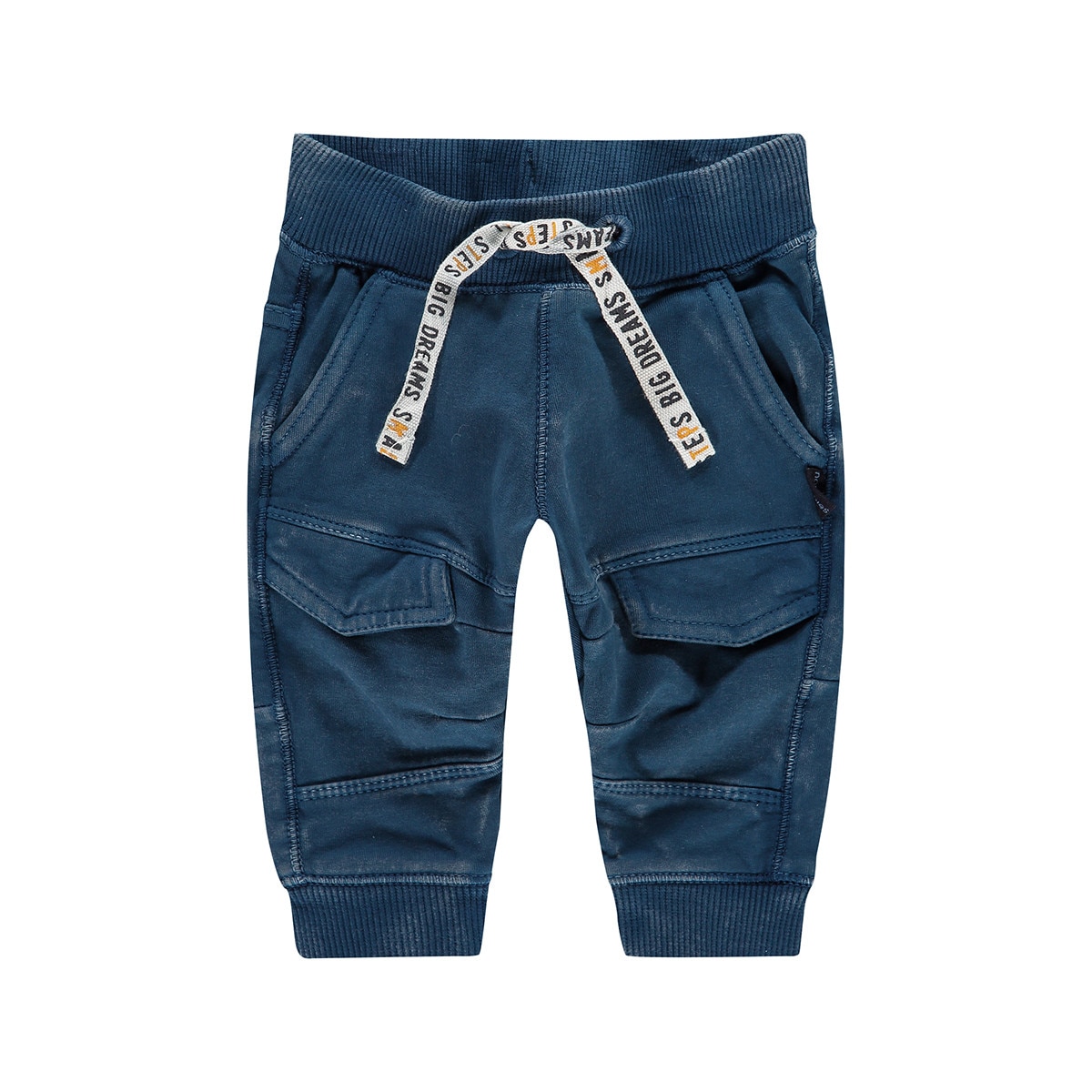 Pantaloni bebe, Noppies, bumbac organic, August, bleumarin, 56 cm