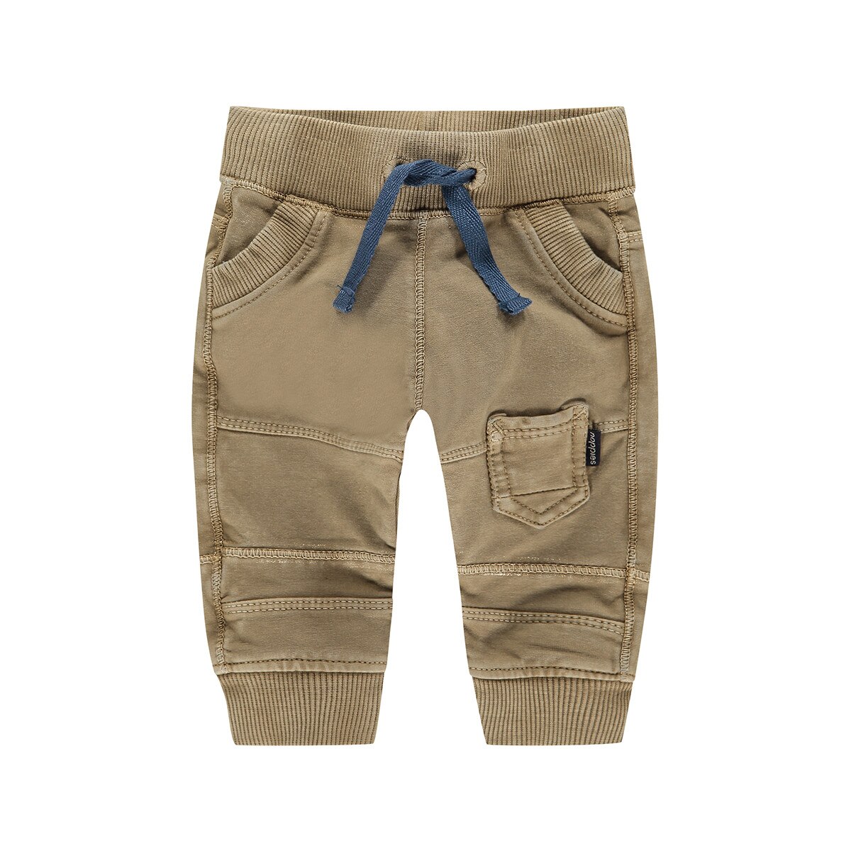 Pantaloni baieti Noppies, cu talie elastica, Aurora, maro, Maro