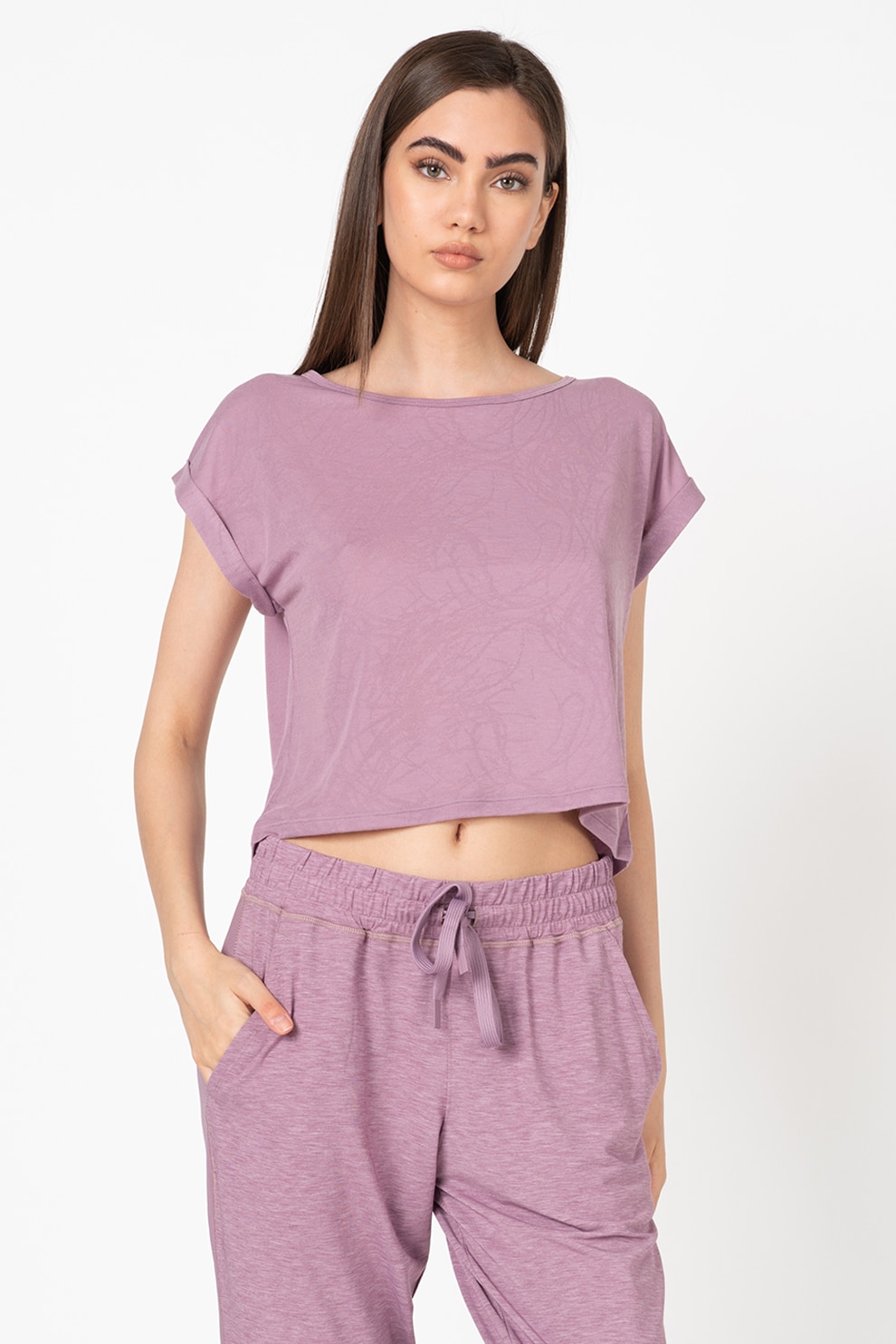 Under Armour, Tricou din amestec de modal, pentru fitness Perpetual, Lila