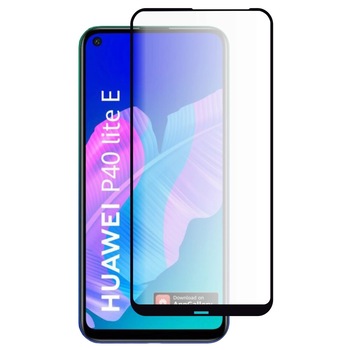 Folie Sticla Full Cover Premium compatibila cu Huawei P40 Lite E, 5D, Full Glue, Negru Folie Sticla Full Cover Premium compatibila cu Huawei P40 Lite E, 5D, Full Glue, Negru