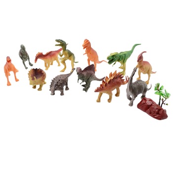 Set animale 14 piese 14 cm Midex Wild Animal 661-1, Multicolor Set animale 14 piese 14 cm Midex Wild Animal 661-1, Multicolor