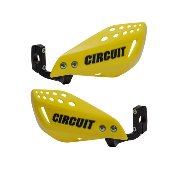 Set 2 Aparatori mana Universal Circuit Vector, Motocross Enduro, Polimer, Galben/Negru