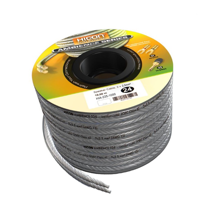 Cablu de Boxe Hicon Ambiance HIA-225, 10 metri