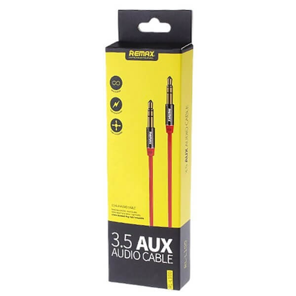 Cablu Audio AUX, Jack Tata - Jack Tata 3.5 mm, REMAX, 2m, Rosu