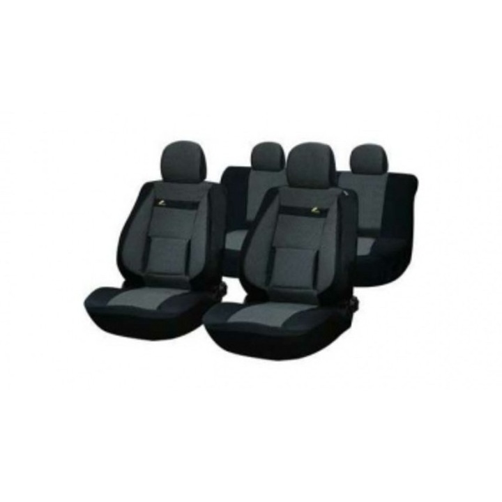 Set huse scaun fit Dacia Logan2 (2012-)(bancheta fractionata) 9 bucati