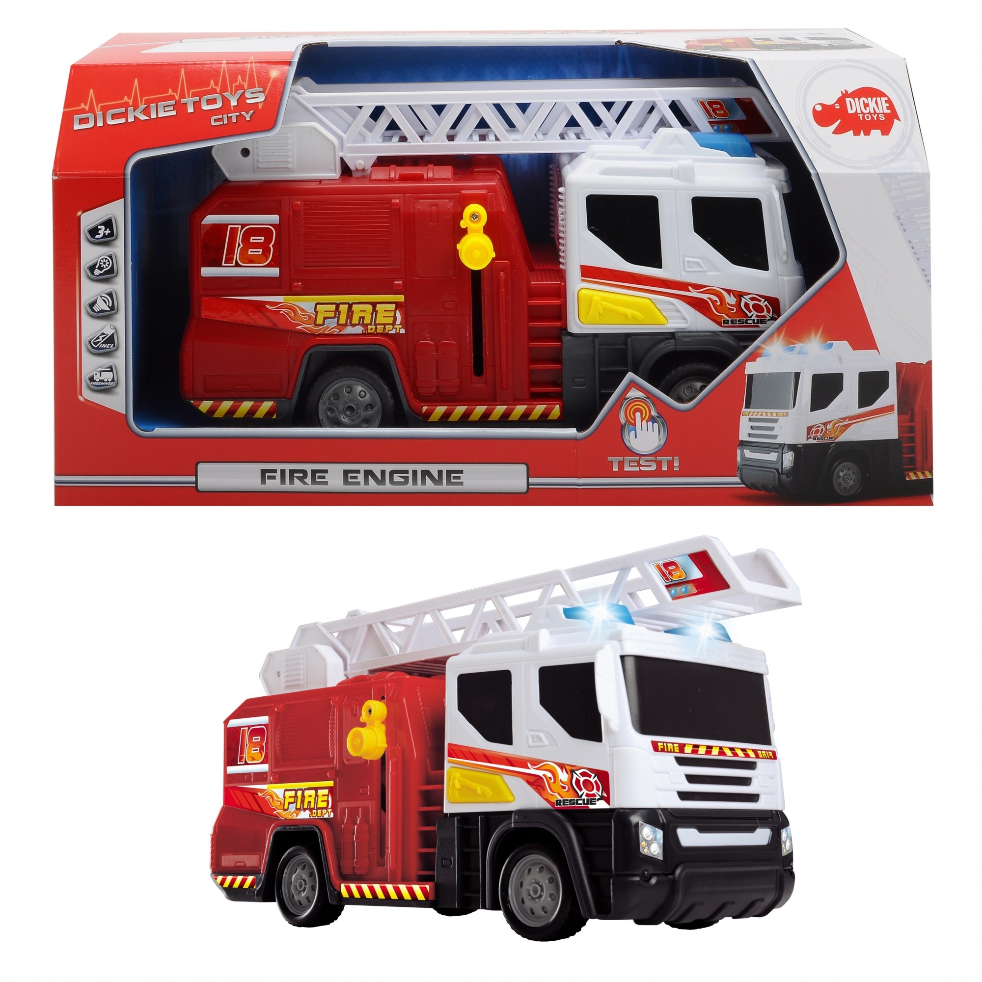 Masinuta Dickie Toys Camionul pompierilor