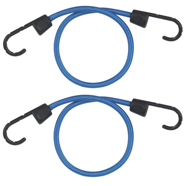Set 2 bucati corzi elastice 4374EURDAT, Masterlock,80 cm
