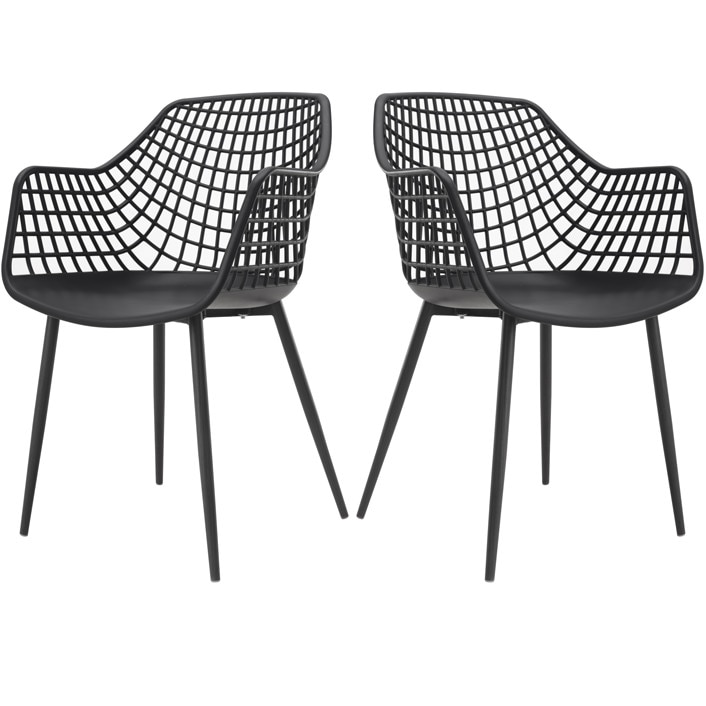 Set 2 bucatarie, terasa Raki Toyama protectie impotriva razelor solare 56x57x84cm negru