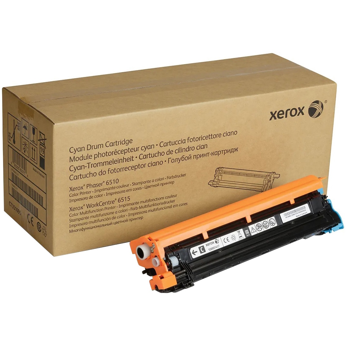 Xerox Cyan Drum Cartus, cod 108R01417, compatibil cu Phaser 6510, WorkCentre 6515, capacitate 48000 pag