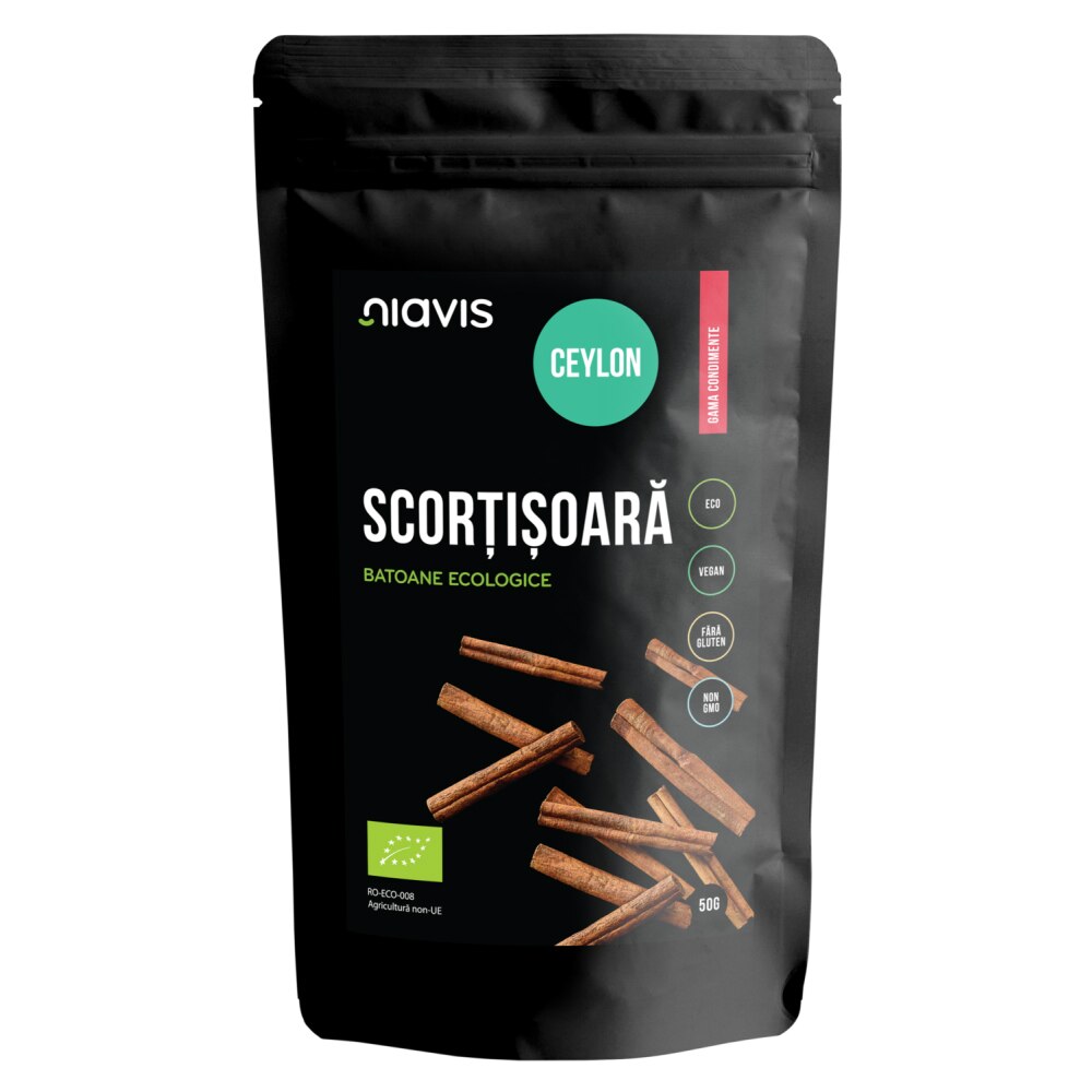 Scortisoara Ceylon Batoane Ecologice/BIO, Niavis, 50g