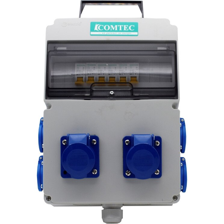 Tablou Santier 10L IP66 Echipat M2X16IND+M4X16, Comtec