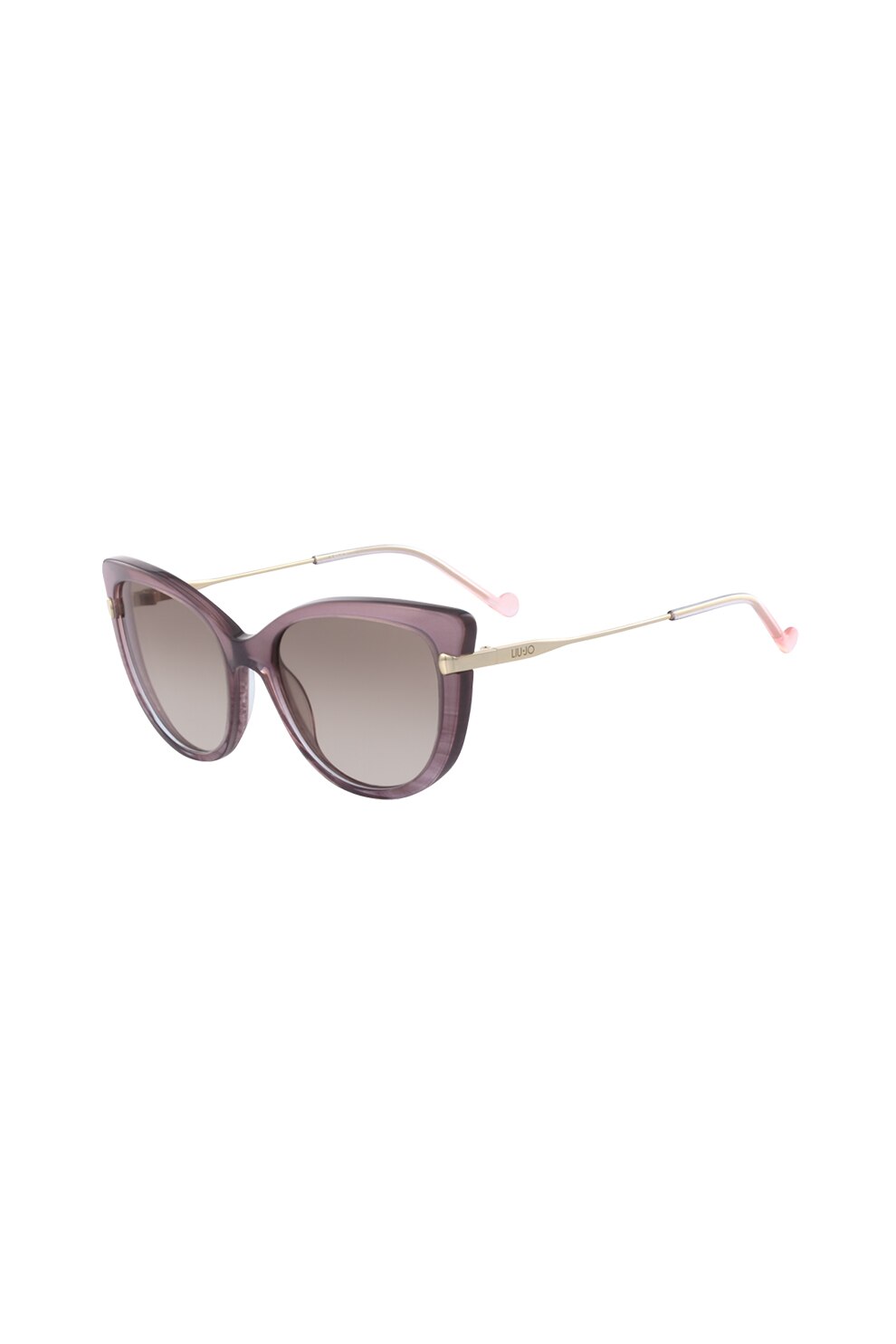Liu Jo, Ochelari de soare cat-eye cu lentile in degrade, Violet prafuit/Auriu deschis, 53-18-135 Standard