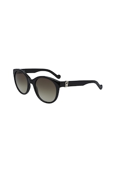 Liu Jo - Овални слънчеви очила с градиента, Черен, 52-21-140 Standard
