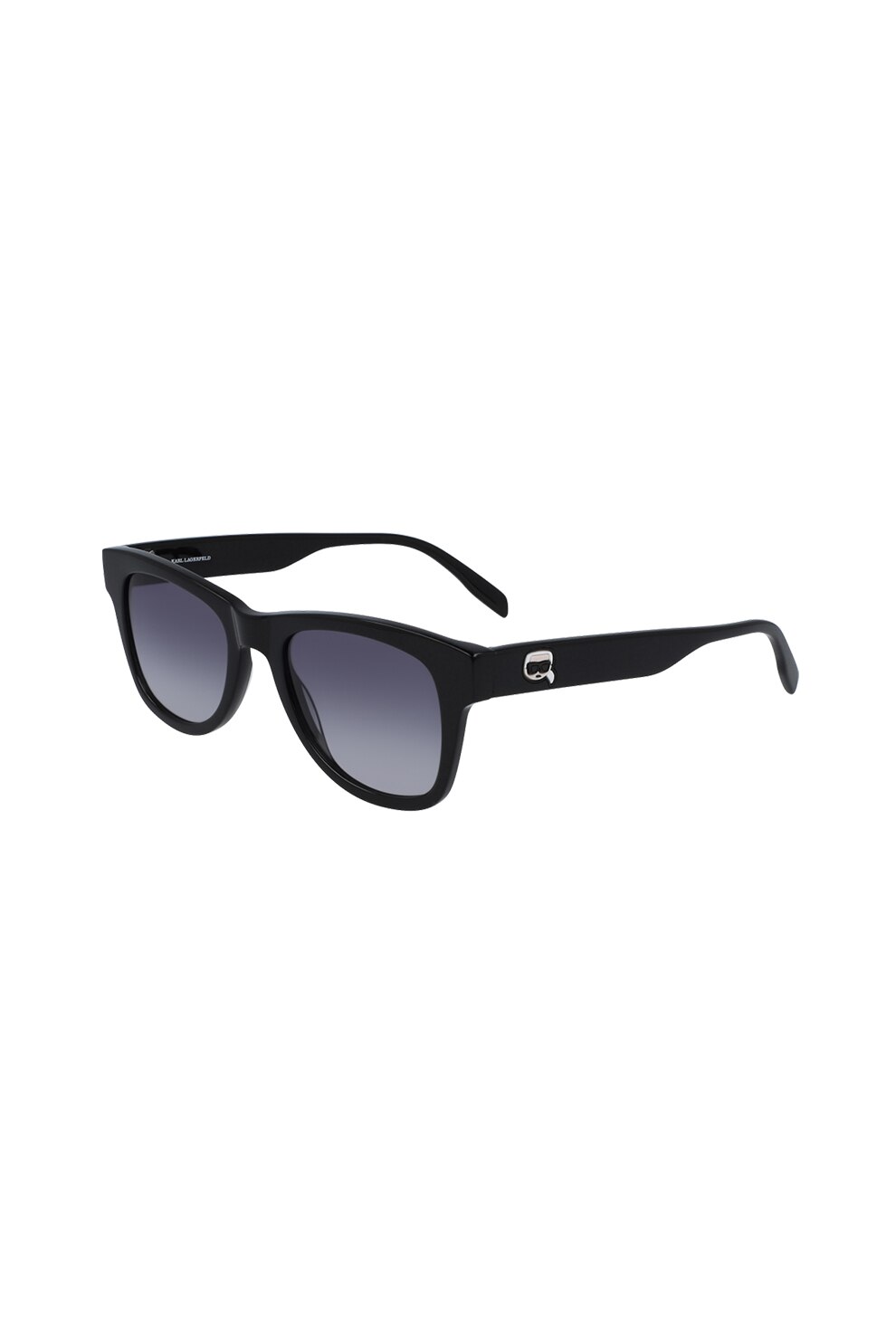 Karl Lagerfeld, Ochelari de soare unisex, cu detaliu logo, Negru, 51-20-145 Standard