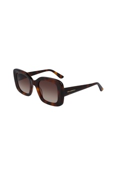 Karl Lagerfeld, Ochelari de soare dreptunghiulari cu lentile in degrade, Negru/Oranj, 49-24-140 Standard Karl Lagerfeld, Ochelari de soare dreptunghiulari cu lentile in degrade, Negru/Oranj, 49-24-140 Standard