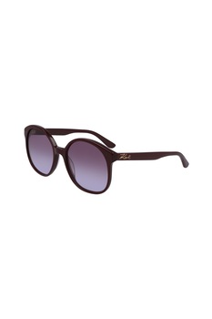 Karl Lagerfeld, Ochelari de soare rotunzi cu lentile in degrade, Violet aubergine, 56-19-140 Standard Karl Lagerfeld, Ochelari de soare rotunzi cu lentile in degrade, Violet aubergine, 56-19-140 Standard