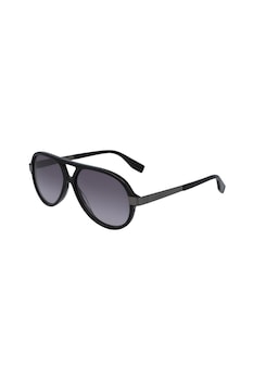 Karl Lagerfeld, Ochelari de soare aviator cu lentile in degrade, Negru, 59-14-140 Standard Karl Lagerfeld, Ochelari de soare aviator cu lentile in degrade, Negru, 59-14-140 Standard