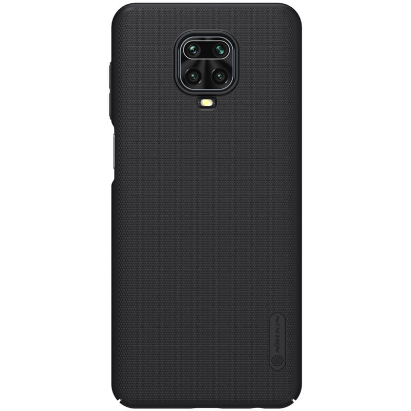 Husa protectie spate din plastic texturat negru, pentru Xiaomi Redmi 9 Pro/ 9 Pro Max/ Note 9 S- Nillkin Frosted Shield