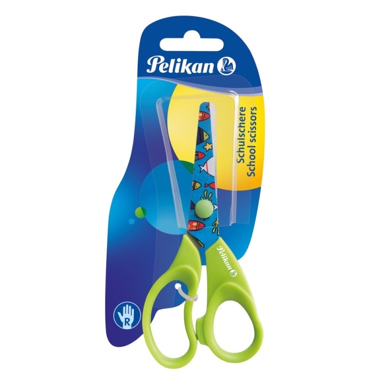 Foarfeca Cu Maner De Plastic Fancy, Lama Din Otel Imprimata, 12,5 Cm, Prezentare Pe Blister