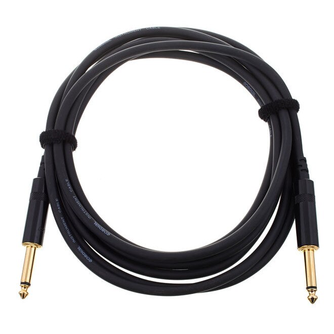 Cablu Audio Profesional, Cordial, Negru, jack 6.3 mm mono - jack 6.3 mm mono, 3 metri