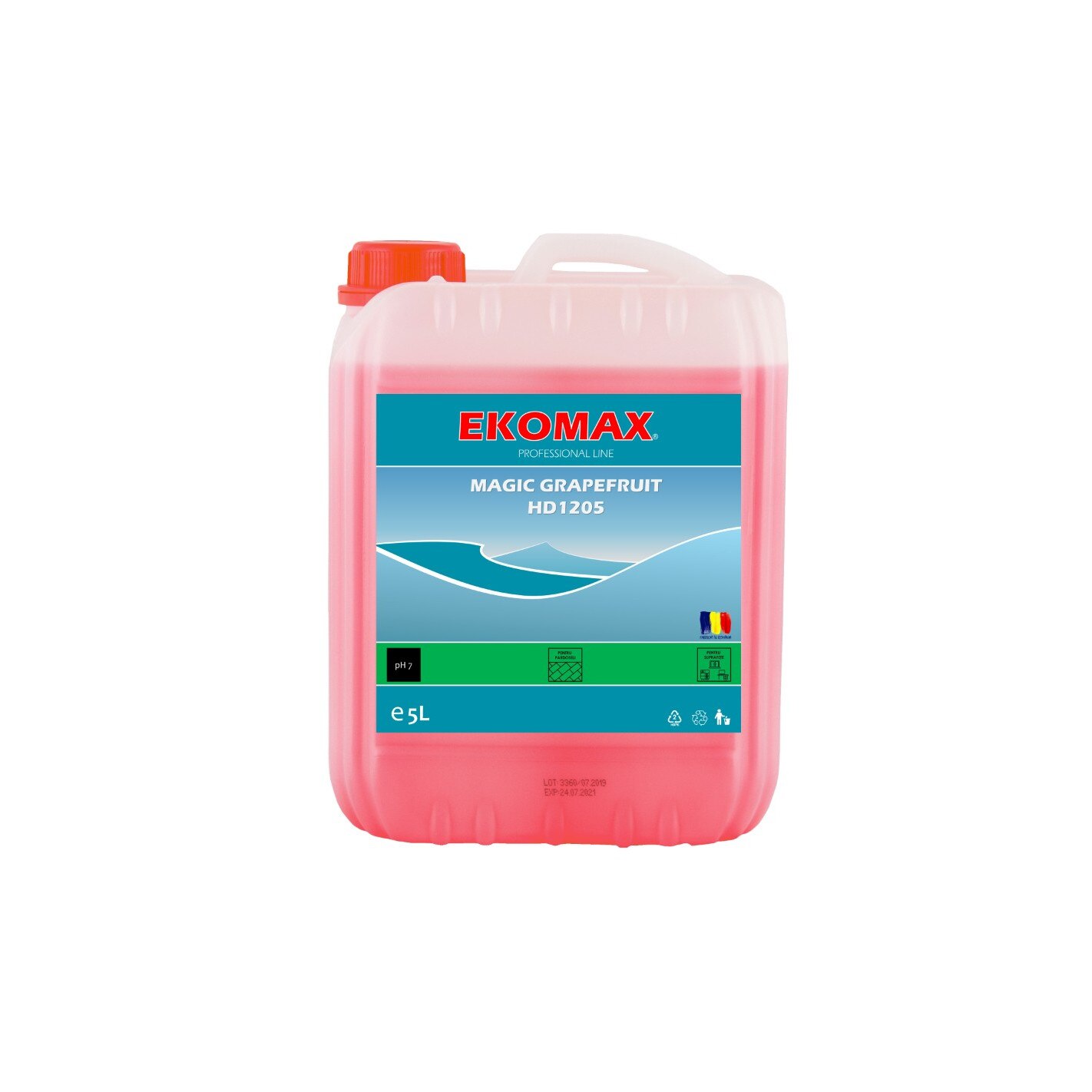 Detergent concentrat pentru pardoseli EKOMAX Magic Grapefruit 5L