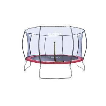 Trambulina pentru gradina cu diametrul cadrului de 400 cm, Hudora, culoare negru cu rosu Trambulina pentru gradina cu diametrul cadrului de 400 cm, Hudora, culoare negru cu rosu