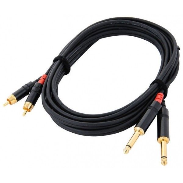 Cablu Linie Profesional Cordial CFU 6 PC RCA - Jack- 6 m