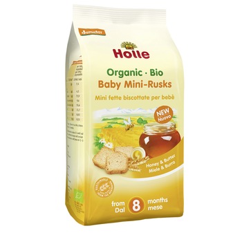 Paine uscata din grau spelta mini,Holle Bio, 100g Paine uscata din grau spelta mini,Holle Bio, 100g