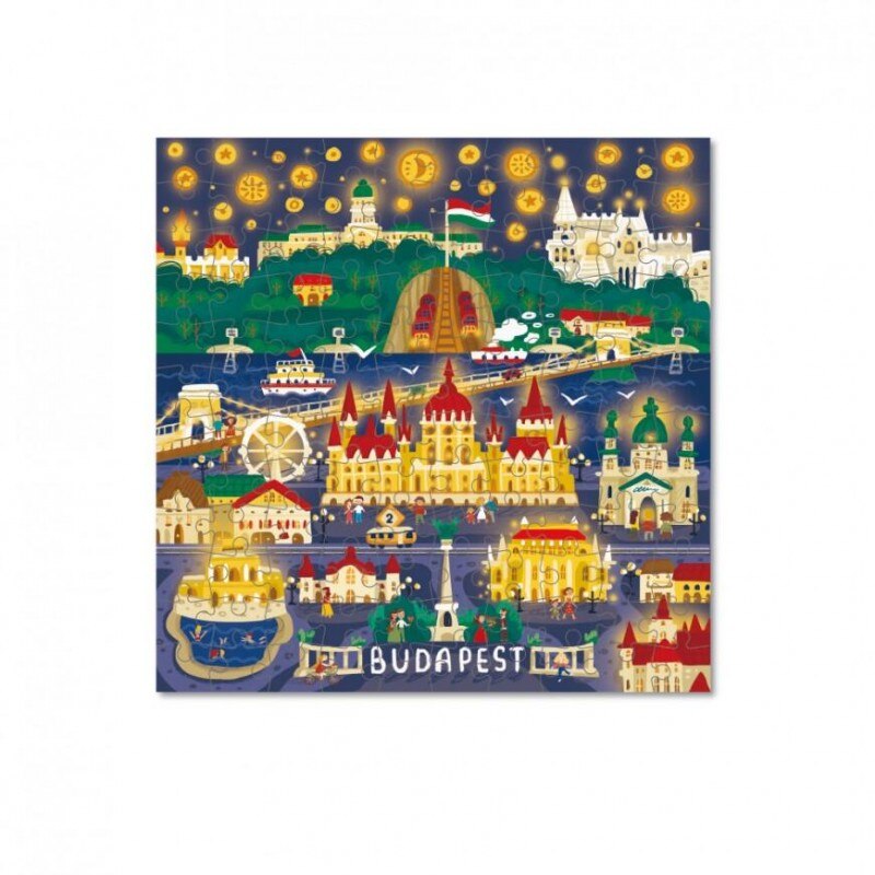Puzzle Budapesta Dodo, 120 piese, 6 ani+