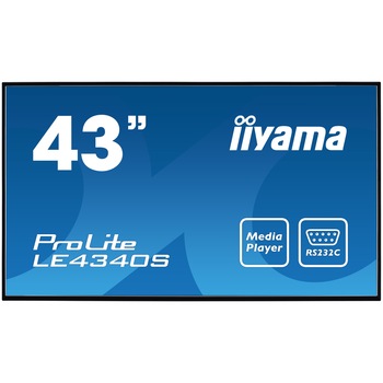 Monitor DigitalSignage iiyama Prolite LE4340S-B1 43 Monitor DigitalSignage iiyama Prolite LE4340S-B1 43