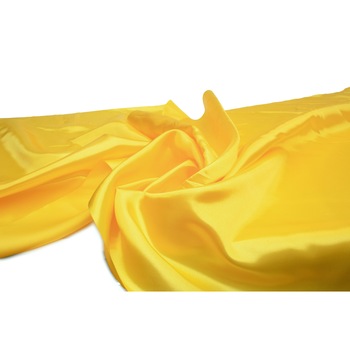 Satin fara adaugat elastan, Satinat neted cu stralucire, Galben 50 cm x 150 cm Satin fara adaugat elastan, Satinat neted cu stralucire, Galben 50 cm x 150 cm