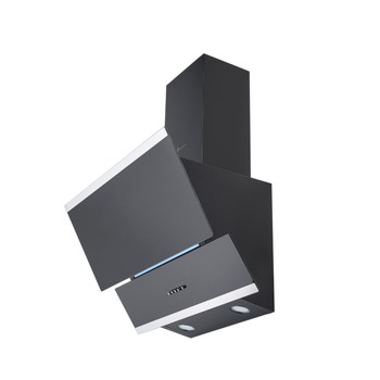 Hota decorativa Studio Casa Moderna Turbo 60 cm, Sticla cu rama de inox , Putere de absorbtie 381 m3/h, Negru Hota decorativa Studio Casa Moderna Turbo 60 cm, Sticla cu rama de inox , Putere de absorbtie 381 m3/h, Negru