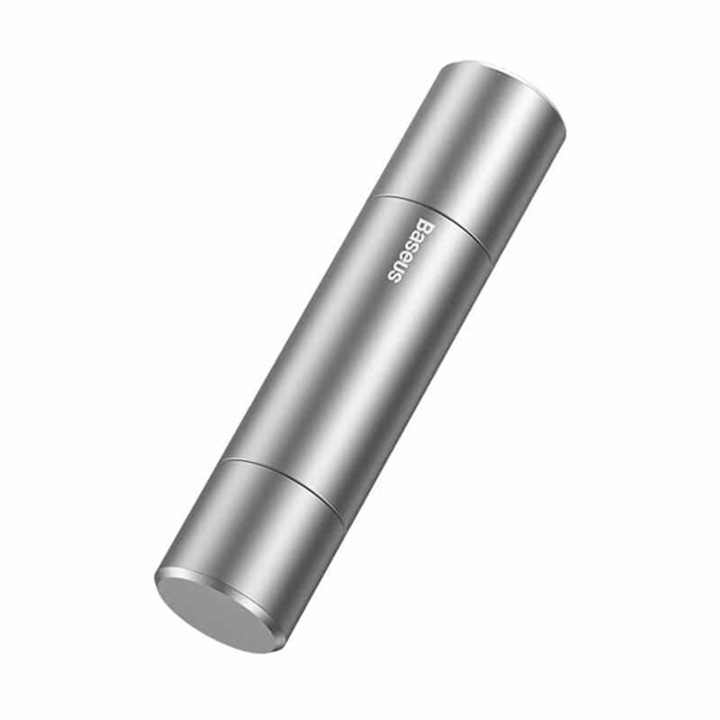 Авариен чук Baseus Sharp Tool за чупене на стъкло и рязане на колан, сребърен