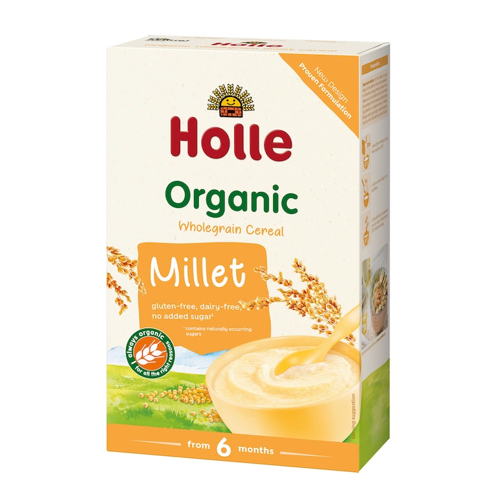 Cereale Holle mei integral bio, fara lapte, 250 g