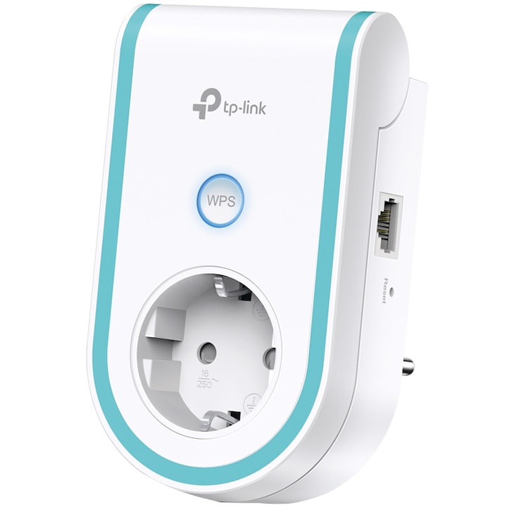 Range extender Wi-Fi TP-Link RE365, 1 port 10/100Mbps, Dual-Band AC1200 cu priza 220V incorporata