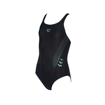 Costum inot Arena Fete Chameleon 500 Black/Wood Green , marimea 128 D Costum inot Arena Fete Chameleon 500 Black/Wood Green , marimea 128 D