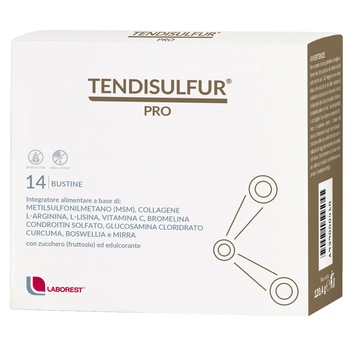 Supliment alimentar Tendisulfur Pro Laborest Italia, 14 plicuri Supliment alimentar Tendisulfur Pro Laborest Italia, 14 plicuri