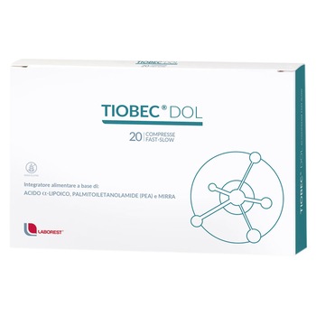 Supliment alimentar Tiobec Dol Laborest Italia, 20 comprimate filmate Supliment alimentar Tiobec Dol Laborest Italia, 20 comprimate filmate