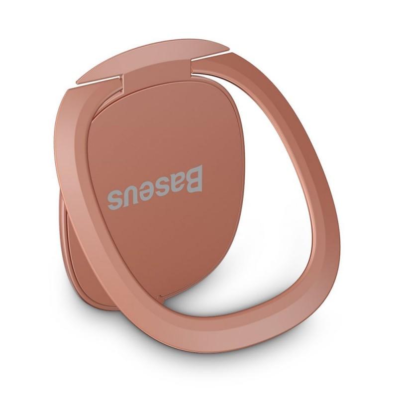 Suport universal pentru telefon Baseus Invisible Magnetic Ring Rose Gold