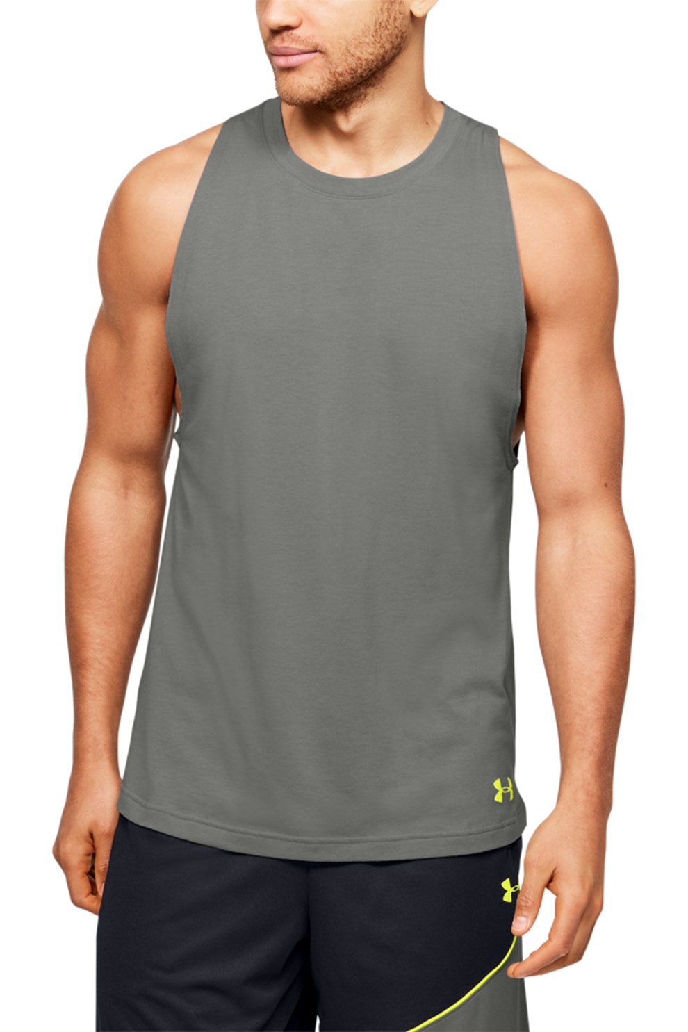 Under Armour, Top pentru baschet Baseline, Gri inchis