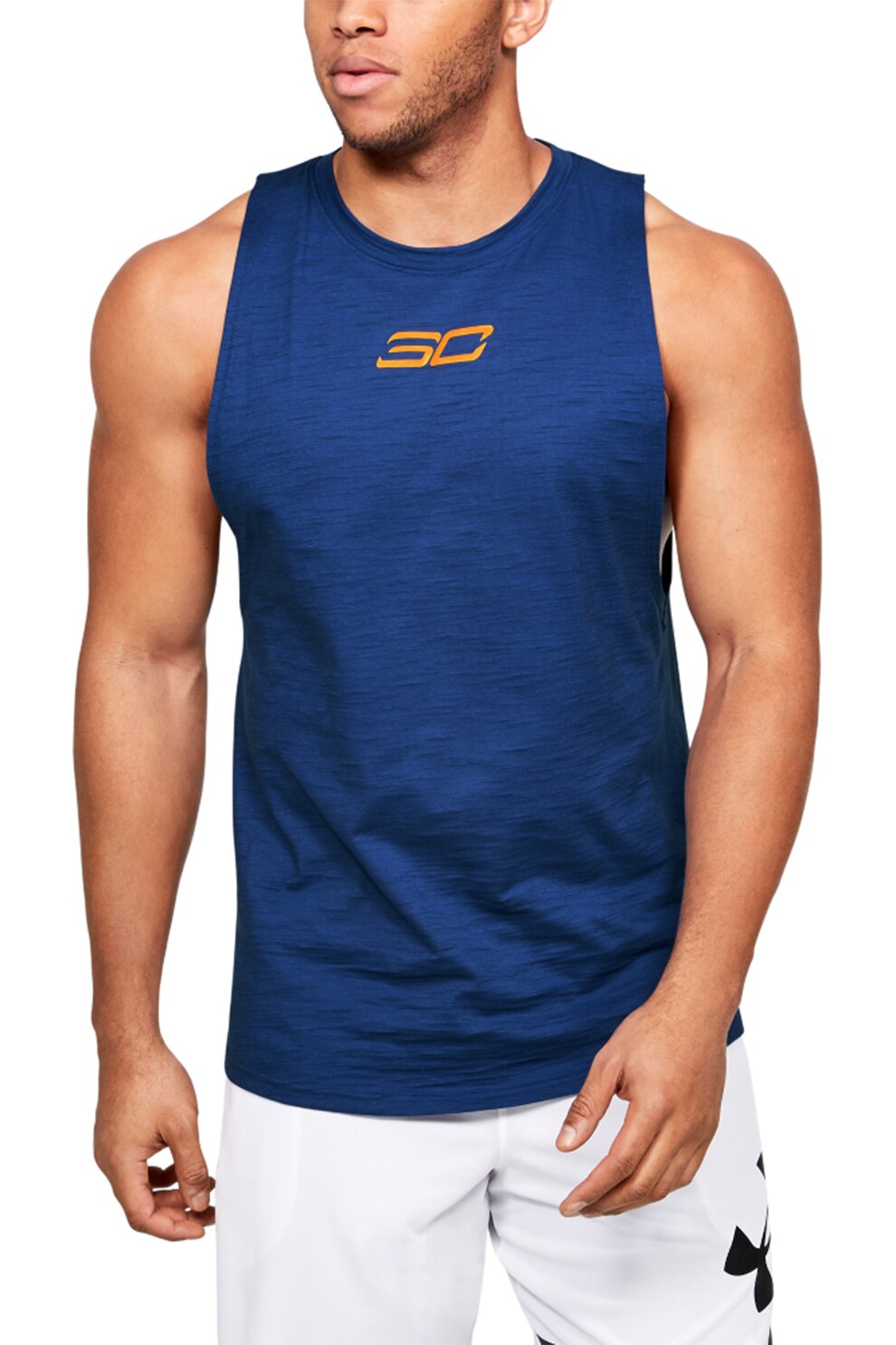 Under Armour, Top elastic, pentru baschet SC30™, Albastru